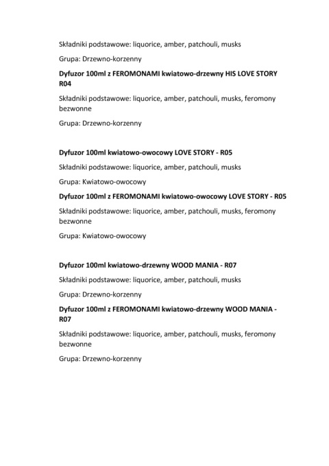 Dyfuzor 100ml z FEROMONAMI kwiatowo-orientalny LIBERTY shine - R01