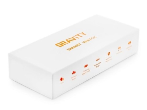 Smartwatch Gravity Różowe Złoto Szary 2 Paski GT17-4