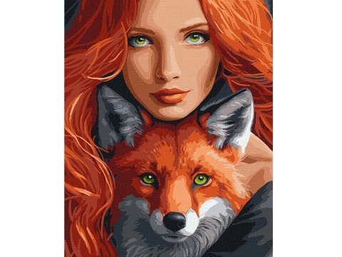 Zestaw do malowania po numerach na płótnie Ognisty lis40x50 AP0044