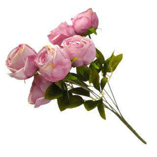 Bukiet róż do flakonu różowe róże sztuczne kwiaty do kompozycji