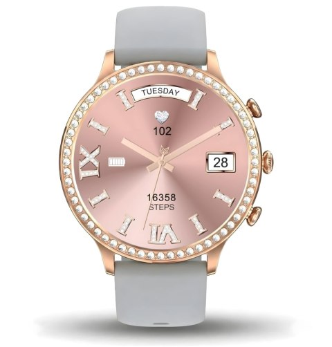 Smartwatch Gravity Różowe Złoto Pasek i Bransoleta GT5-8