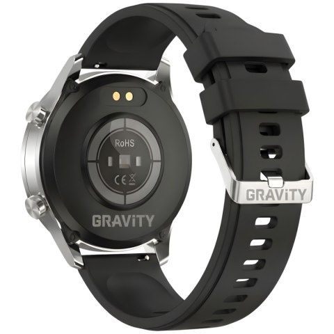 Smartwatch Gravity Srebrny 2 Paski GT10-8
