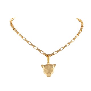 Naszyjnik z zawieszką w kształcie głowy tygrysa (C25/JES/103AU)