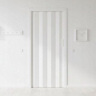 Drzwi harmonijkowe 001P BIAŁY MAT - 80 cm
