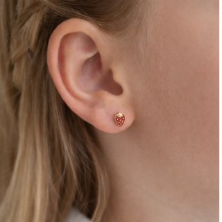 Kolczyki truskawki na sztyfcie (P15/KDS/12AU)