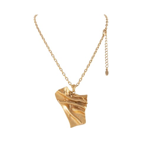 Naszyjnik z zawieszką w formie gniecionego materiału z kolekcji Vinted (C25/WIN/51AU)