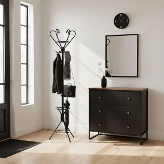 Wieszak stojący Livio czarny 173 cm