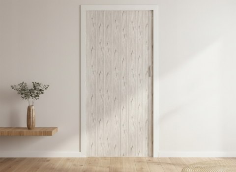 Drzwi harmonijkowe 001P DĄB ALASKA MAT - 80 cm