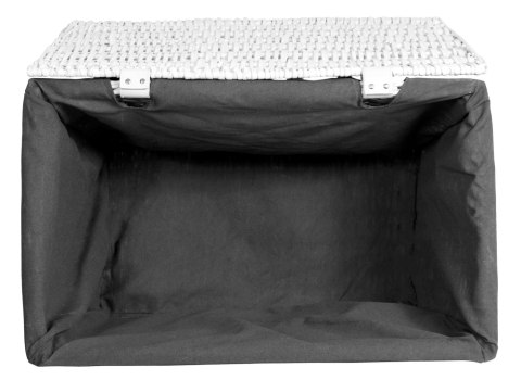 Kufer wiklinowy 105L 66x40x40 cm biało-szary