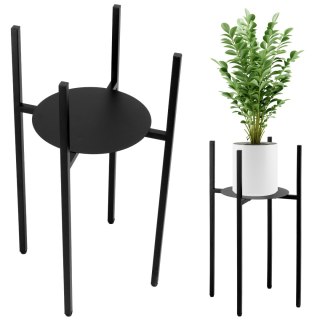 Kwietnik stojący loftowy Torre 60 cm czarny