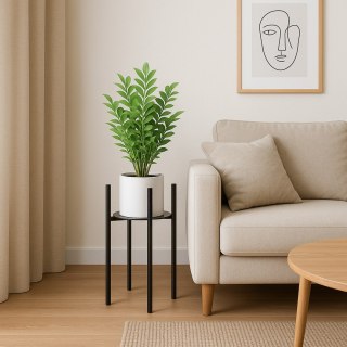 Kwietnik stojący loftowy Torre 60 cm czarny