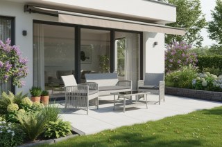 Meble ogrodowe zestaw KALINA popielaty