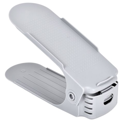 Regulowany organizer uchwyt stojak na buty szary