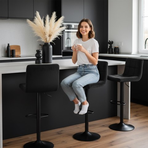 Hoker barowy Arako Black czarny Velvet