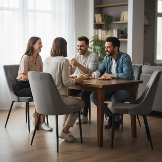 Krzesło LINCOLN VELVET tapicerowane grafitowy aksamit