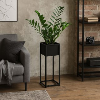 Kwietnik loftowy Concove 60 cm czarny