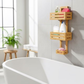 Półka MANILA bambusowa 3 poziomy do kuchni i łazienki