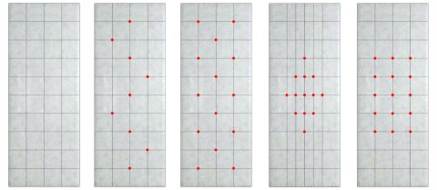 Tapicerka drzwiowa Guziki 14 Jasny Popiel 95 cm