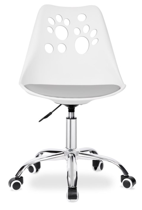 Fotel obrotowy Grover biało-szary