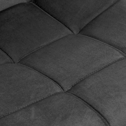 Krzesło welurowe DENVER velvet grafitowe