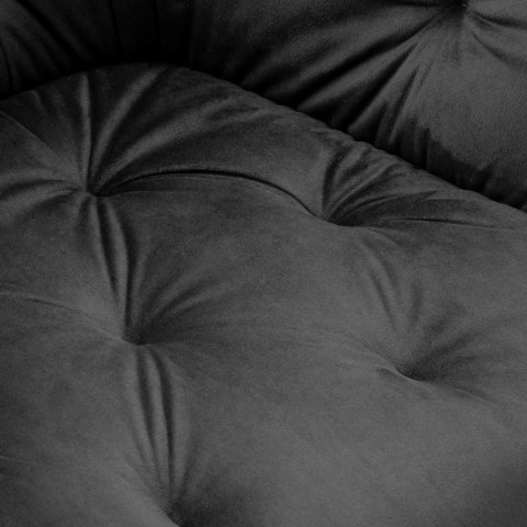 Krzesło welurowe NEVADA VELVET grafitowe