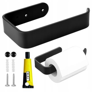 Uchwyt na papier toaletowy Narim loft czarny