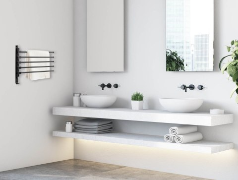 Wieszak na ręczniki uchwyt hak Tyros czarny loft