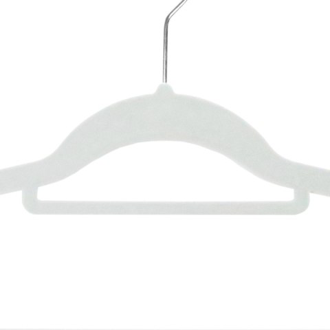 Wieszak welurowy Maxi komplet 50 sztuk szary