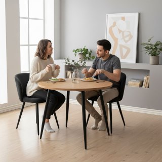 Krzesło KROSBY Sztruks Czarne