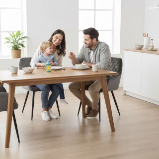 Krzesło welurowe HAVANA VELVET grafitowe