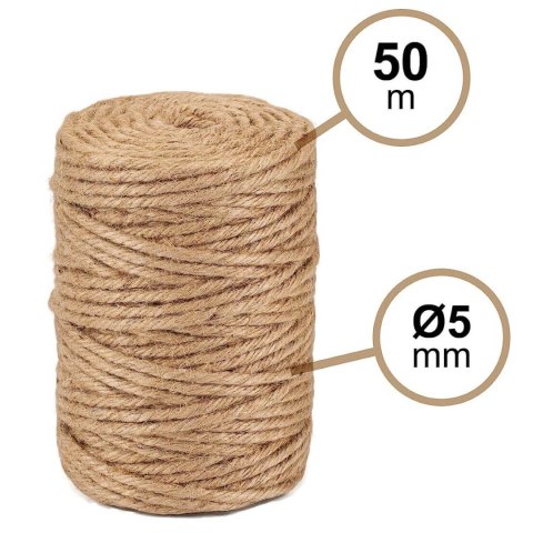 Sznurek jutowy 5mm/50m MINOS