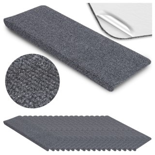 Dywaniki na stopnie ADRIA grafitowe 15 sztuk
