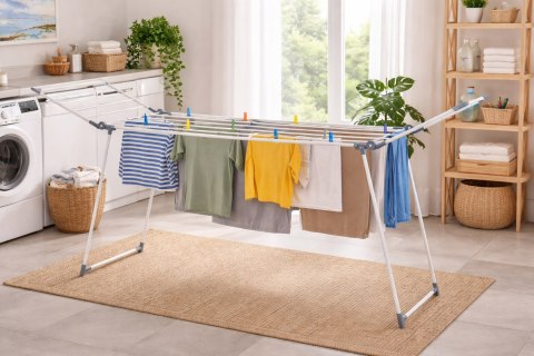 Suszarka na pranie teleskopowa ADAJA biała