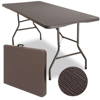 Stół cateringowy ogrodowy WOODLAND brązowy