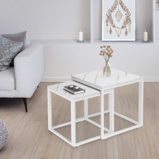 Stoliki kawowe BIAŁY PRAVEN BIAŁY MARMUR