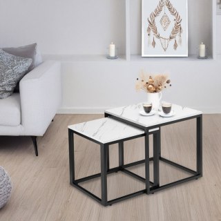 Stoliki kawowe PRAVEN BIAŁY MARMUR