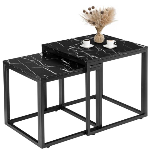 Stoliki kawowe PRAVEN CZARNY MARMUR