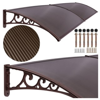 Daszek plastikowy Dako Duo 100x200cm brązowy