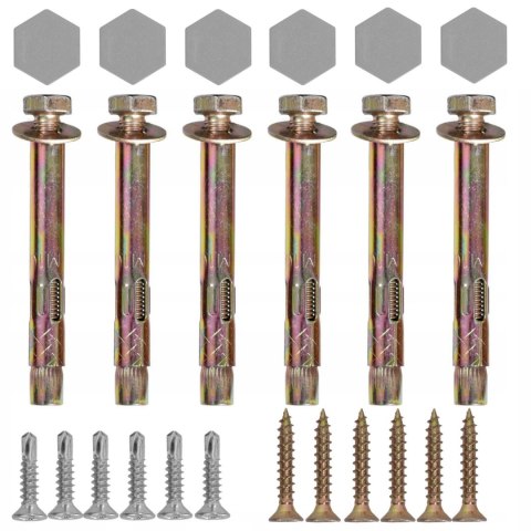 Daszek plastikowy Dako Duo 100x200cm szary