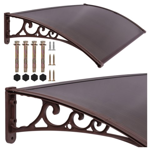 Daszek plastikowy Miko 100x150cm brązowy