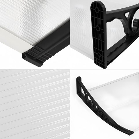 Daszek nad drzwi Dako Duo 100x200cm czarny