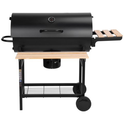 Grill węglowy ogrodowy 2 ruszty popielnik BAREL WOOD