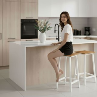 Hoker Kent Biały Modern Oak