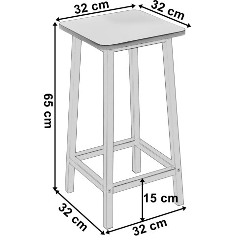 Hoker Kent Biały Modern Oak