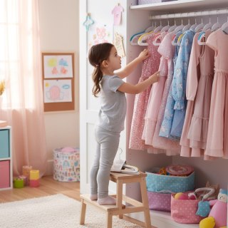 Wieszaki dziecięce KIDSI komplet 30 sztuk wielokolorowe