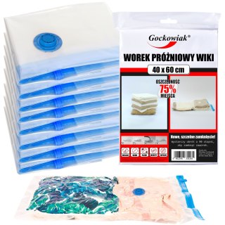 Worki próżniowe 40x60 cm WIKI - komplet 10 sztuk
