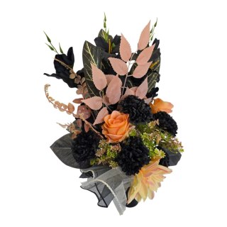 Bukiet flakon stroik na cmentarz kompozycja kwiatowa