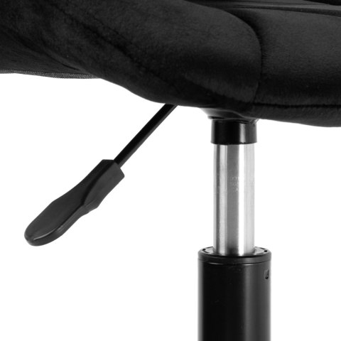 Fotel biurowy na kółkach Spiner Black czarny velvet
