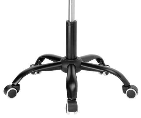 Fotel biurowy na kółkach Spiner Black czarny velvet