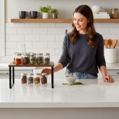 Półka bambusowa kuchenna GINGER MAX rustic